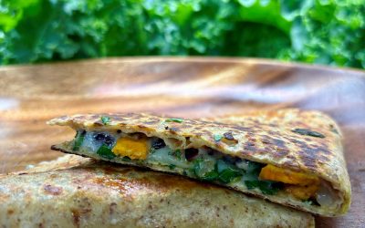 Cilantro Lime Black Bean Veggie Quesadilla